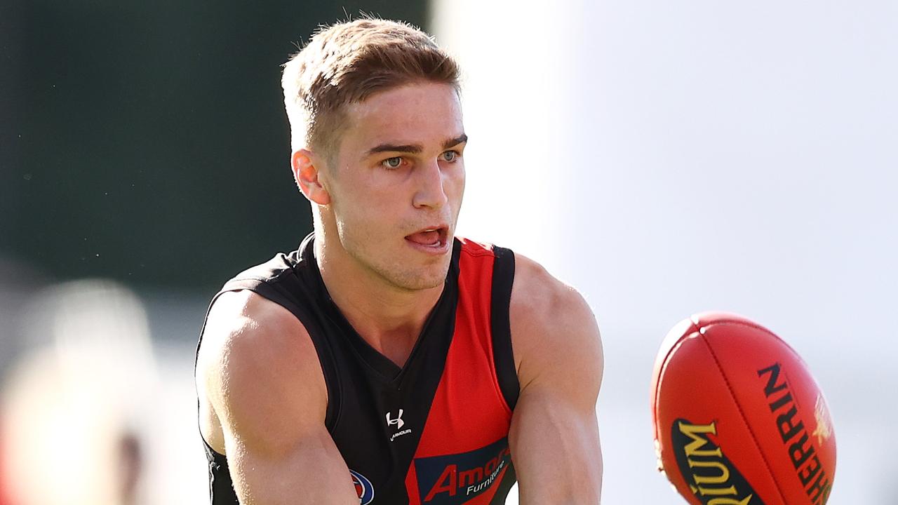 AFL Round 18. North Melbourne vs Essendon at Metricon stadium, Gold Coast. 18/07/2021. Matt Guelfi of the Bombers. Pic: Michael Klein