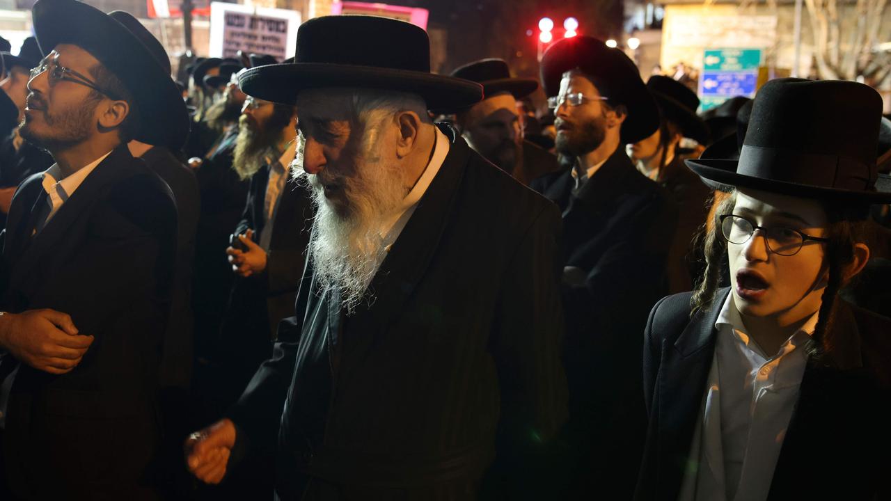 Some ultra Orthodox Jews have been reluctant to vaccinate. Picture: AHMAD GHARABLI / AFP.