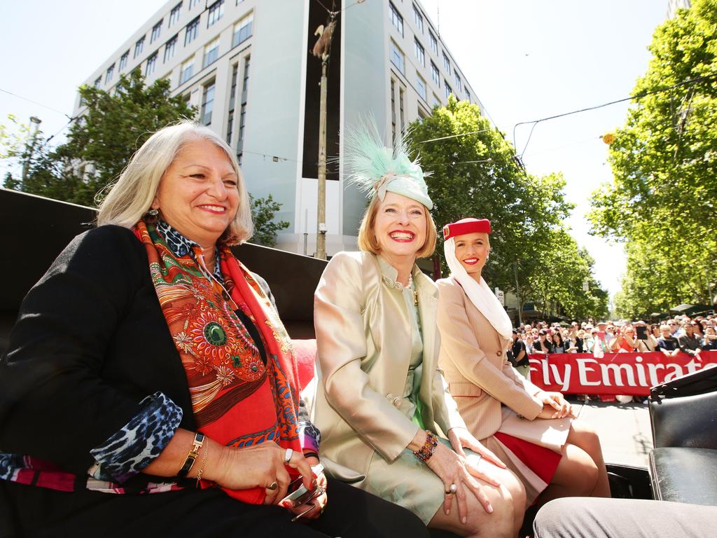 Trainer Gai Waterhouse attends the 2014 Melbourne Cup parade on November 3, 2014 in Melbourne. Picture: Getty