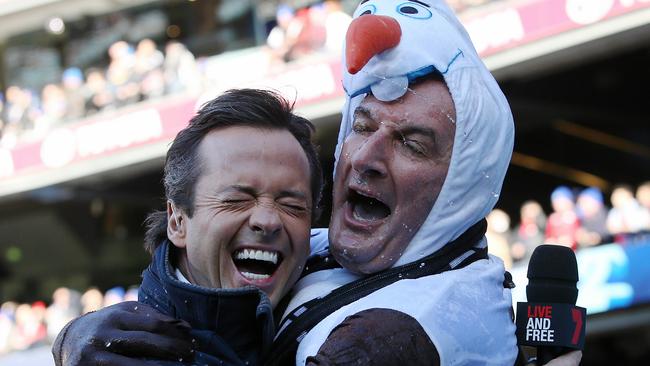 Hamish McLachlan and David Koch. Picture: Michael Klein