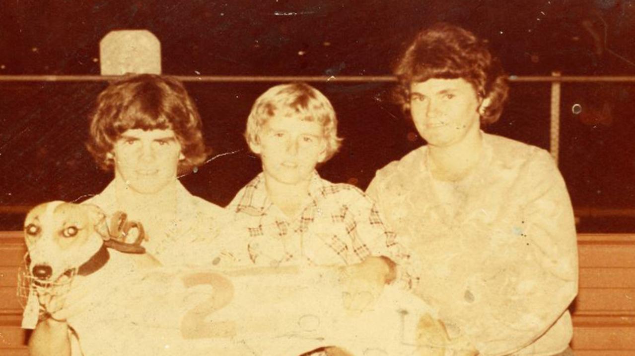 Peter Gleeson, Daryl Gleeson and mum Maxine in Grafton in May 1980.