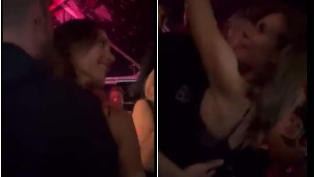 Ms Marin was seen dancing intimately with a man, believed to be Finnish singer Olavi Uusivirta, at Klubi nightclub the nation's capital on August 7. Picture: Supplied.