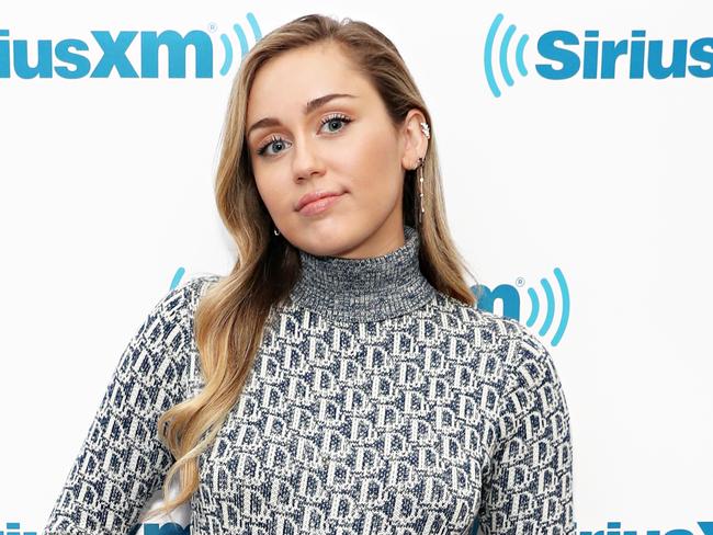 Miley Cyrus also released a new song, War Is Over. Picture: Getty 