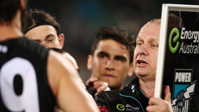 Ken Hinkley ... demanding his men play “good old-fashioned” football for the rest of the season. Picture: Morne de Klerk (Getty Images)