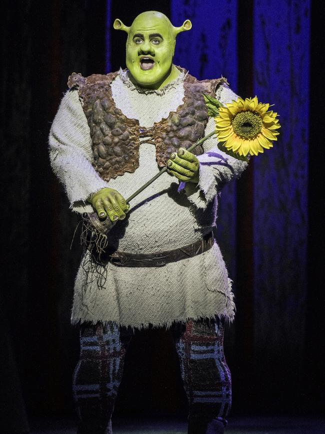 Ben-Mingay as Shrek. Picture: Brian Geach