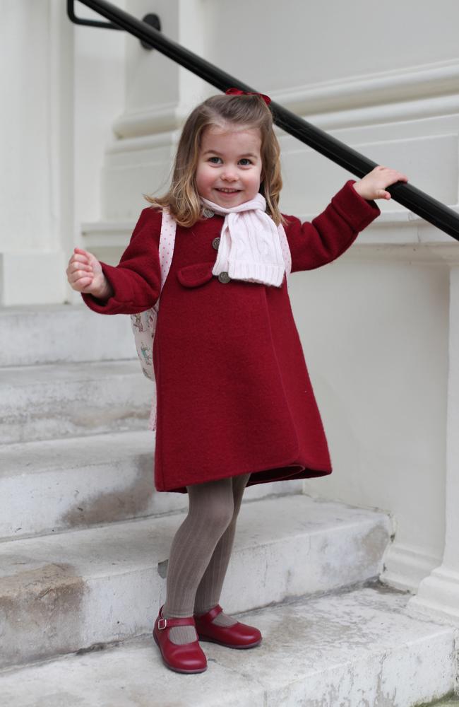 Princess Charlotte started classes at Willcocks Nursery School in 2018. Picture: Kensington Palace