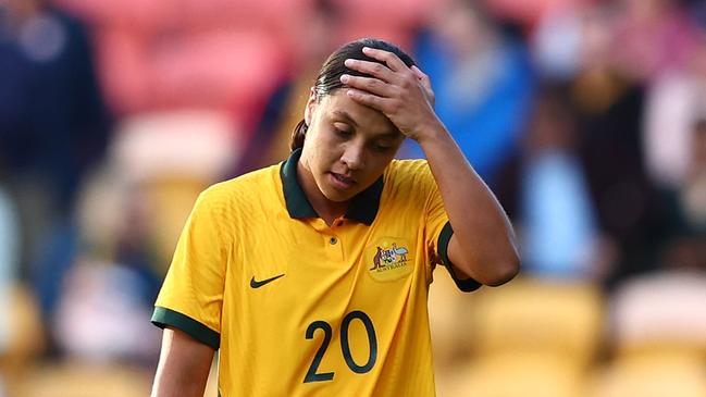 Sam Kerr had an off day in front of goal for the Matildas. Picture: Getty Images