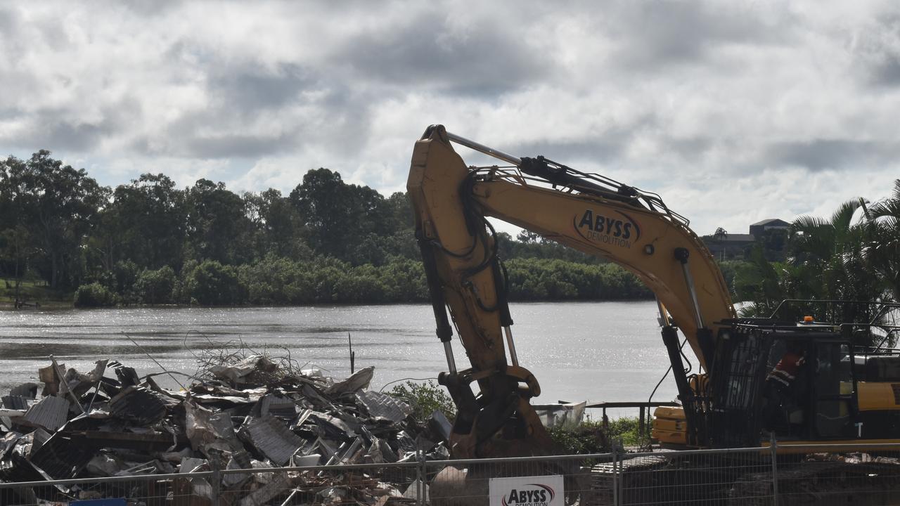 The Spinnaker building is now gone, opening up the view of the river.