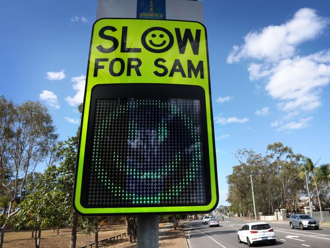 A speed awareness monitor (SAM) in Brisbane