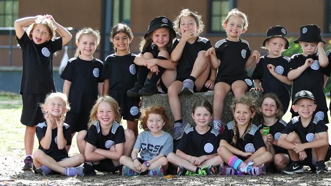 Central Coast Sports College kindy kids are loving school. Picture: Sue Graham