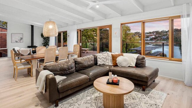 Inside the four-bedroom pad.