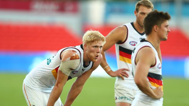 Winless in 2020, the Crows are searching for answers. Picture: AFL Photos/Getty Images