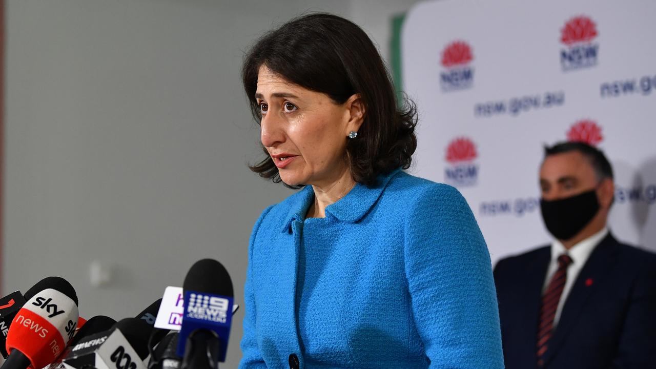 NSW Premier Gladys Berejiklian came under fire from industry this week, criticised for her slow reopening plan. Picture: Joel Carrett/Getty Images