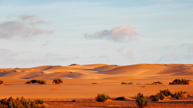 Sand dunes in Sahara desert. Picture: Getty.