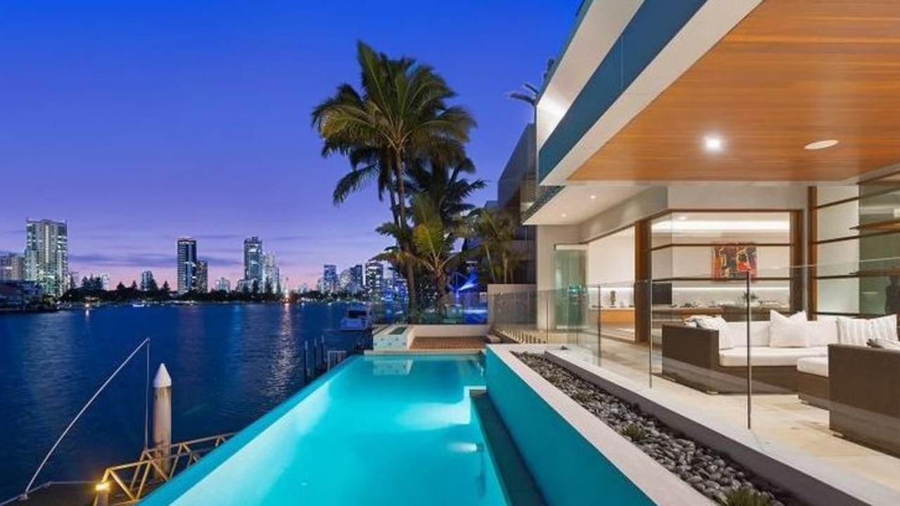 This property at 17 Southern Cross Dr, Surfers Paradise, was on the market for $9.7 million.