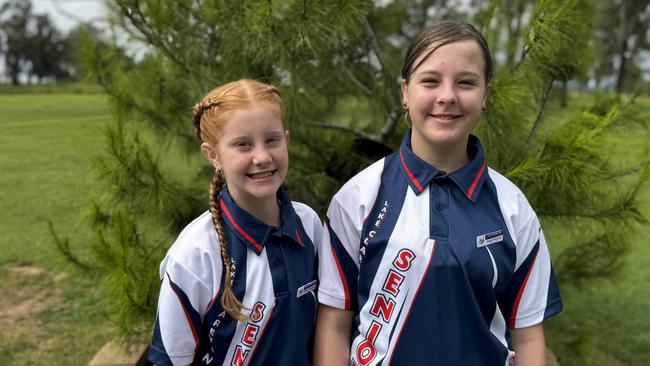 Lake Clarendon State School 2024 captains Abigail M & Makayla M. Picture: Contributed