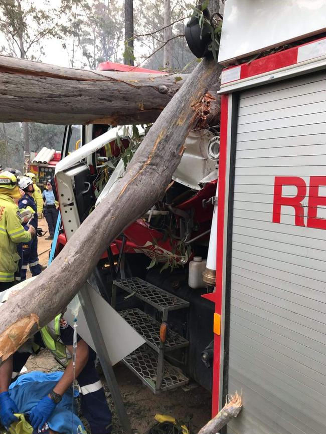 The unit spent four hours saving the home at Nambucca Heads.