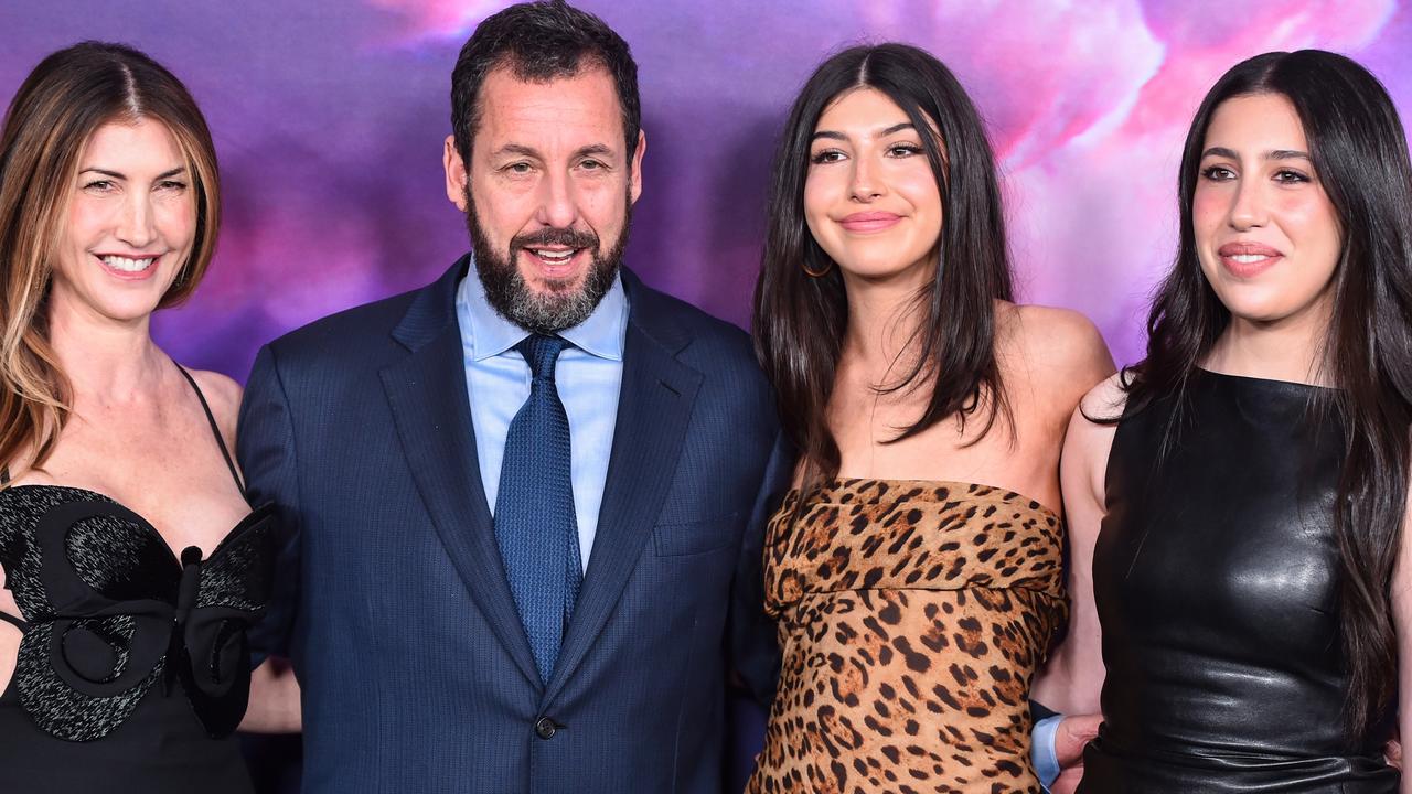 Sandler shares his glamorous daughters with actress wife Jackie Sandler. Picture: Alberto E. Rodriguez/Getty Images