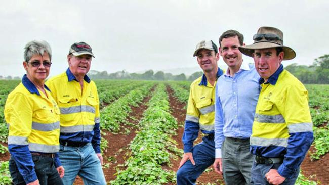 The Greensill family at home in Queensland.