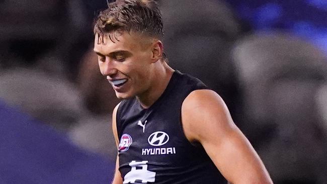 Patrick Cripps and the Blues have been blown away in both their first quarters this season. Picture: AAP Images