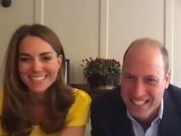 Prince William and Kate Middleton spoke to firefighters and business people from Kangaroo Island during a video call. Picture: Supplied