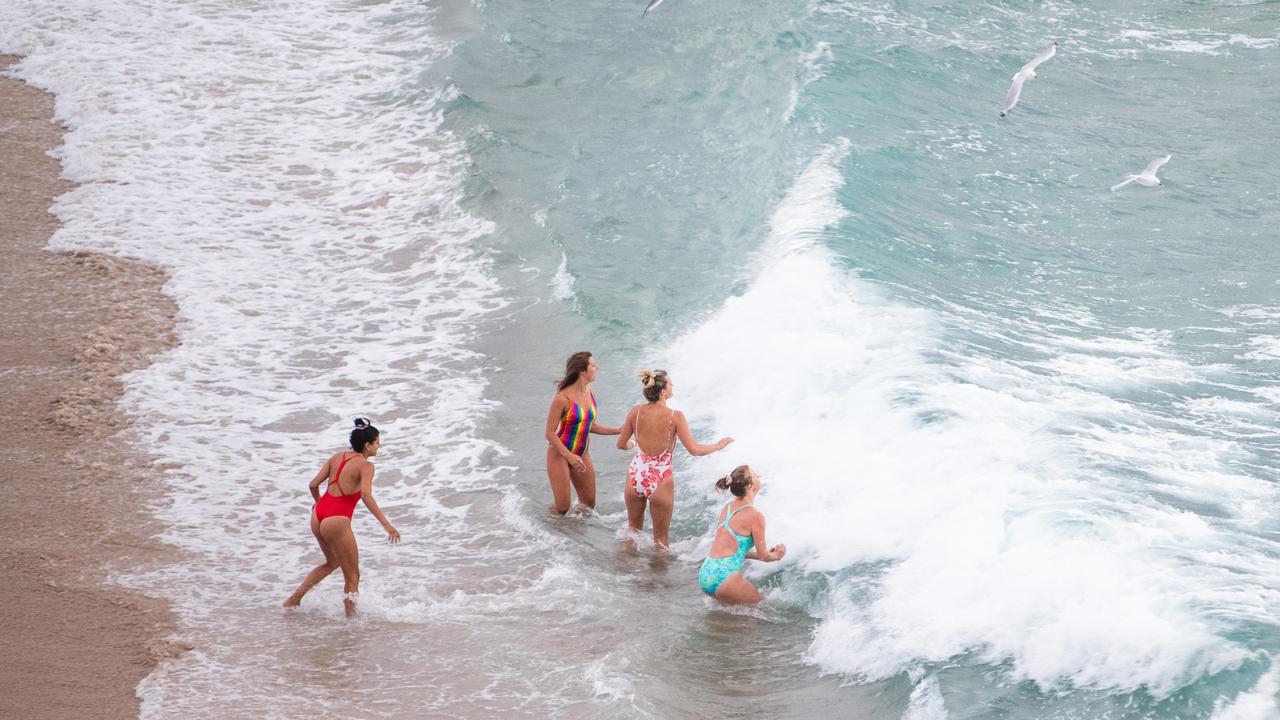 Swimmers should check the NSW government’s Beachwatch website and look for a green symbol at their beach of choice. Picture: NCA NewsWire / James Gourley