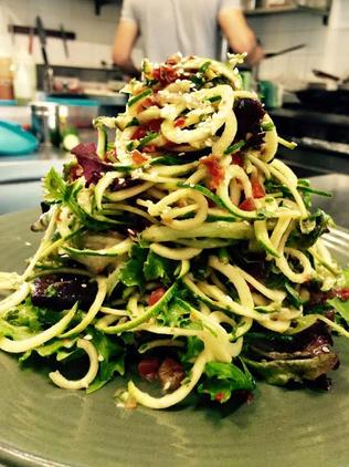 Pasta from Ungaro Raw Cafe in Rozelle.