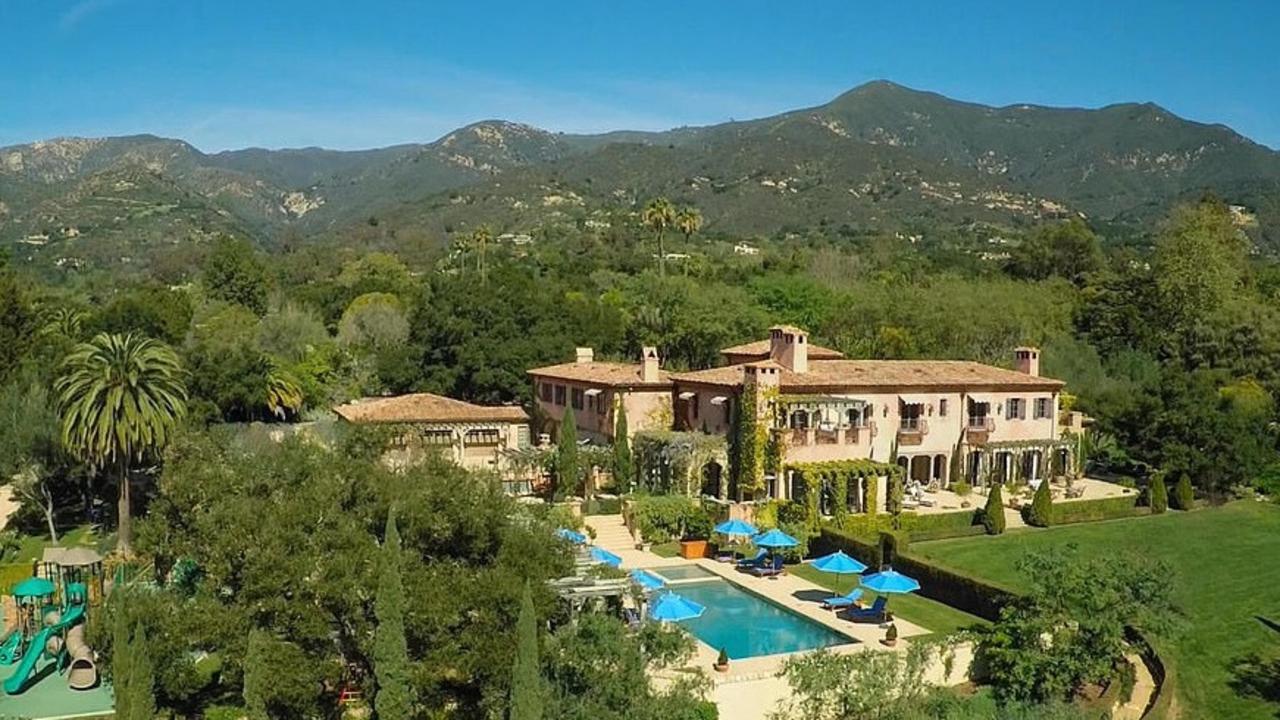 Harry and Meghan’s new home in Santa Barbara. Picture: Sotheby’s International Realty