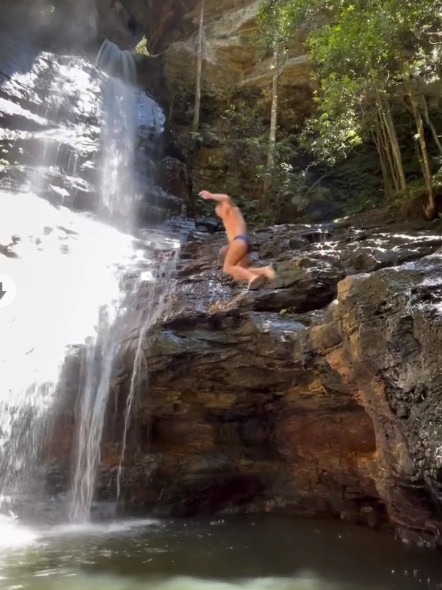 Luke Evans in the Blue Mountains. Picture: Instagram