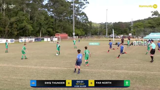 Replay: SWQ Thunder v FQ Far North & Gulf (U12 boys silver cup) - Football Queensland Junior Cup Day 2