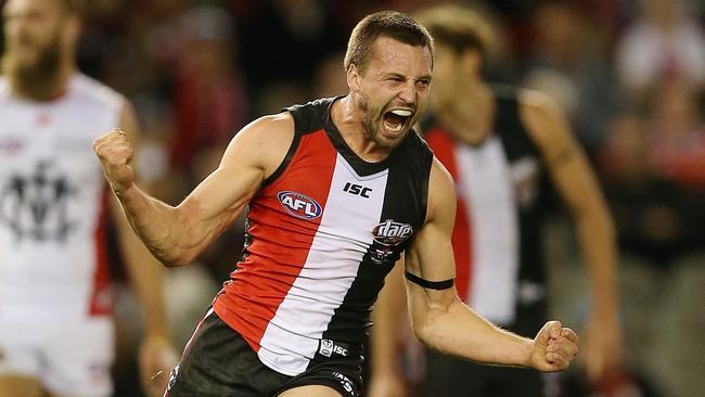 Jarryn Geary has become one of the competition’s best small defenders. Picture: Wayne Ludbey