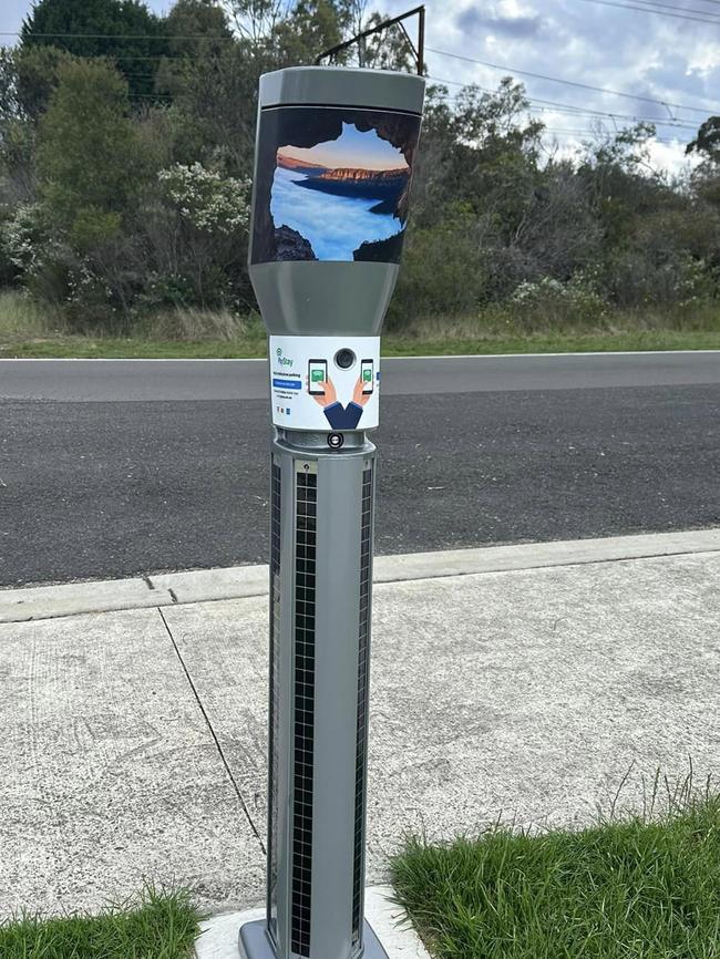 This parking meter was placed a month ago. Picture: Facebook