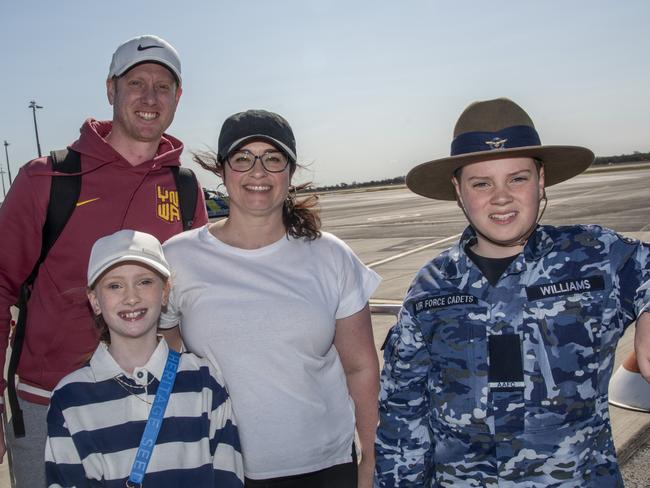 Chris Williams, Georgina Williams, Harry Williams and Emma Williams Mildura Air Show. Picture: Noel Fisher.