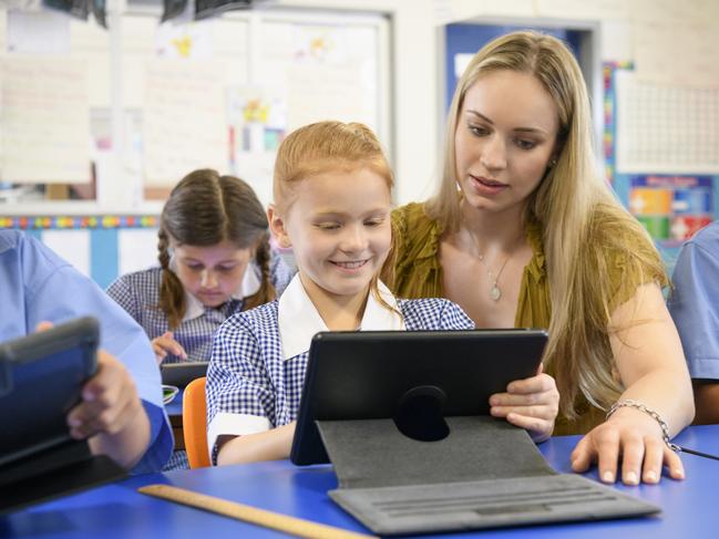 Generic school students, school kids, classroom, teacher Picture: Getty Images