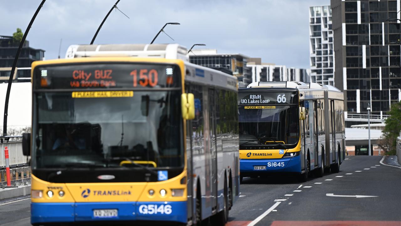 The 50c fares will cover TransLink routes across the state, including buses, ferries and trains. Picture: Dan Peled / NCA NewsWire