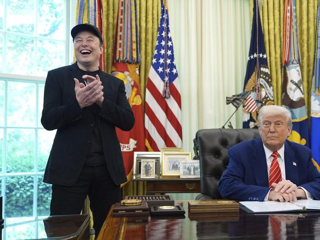 The duo were all laughs despite recent tension. Picture: AP Photo