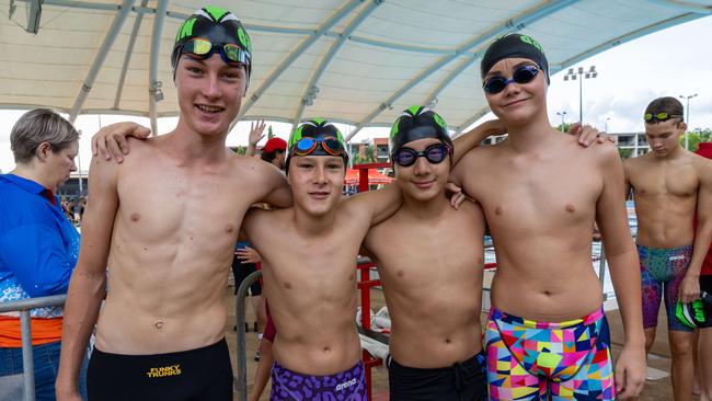 Darwin Swim club at the 2025 NT Swimming Championships. Picture: Pema Tamang Pakhrin