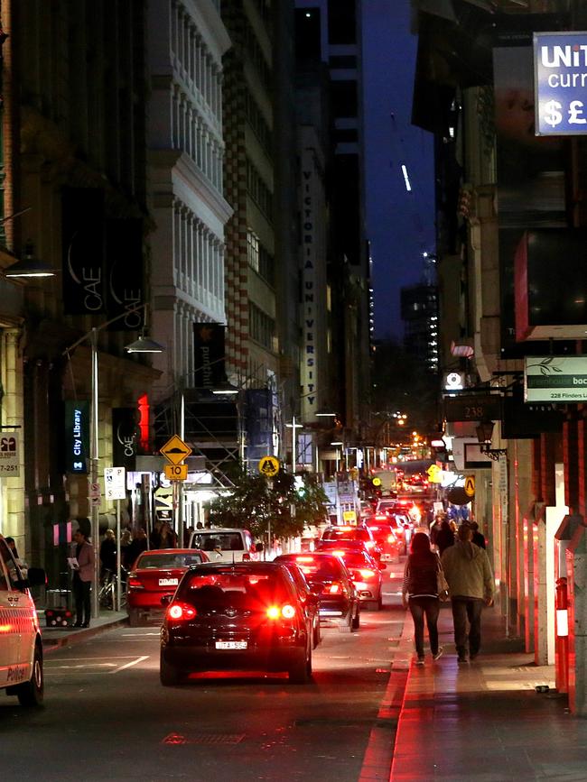 Hemsworth says Flinders Lane has a New York vibe. Picture: Mark Stewart