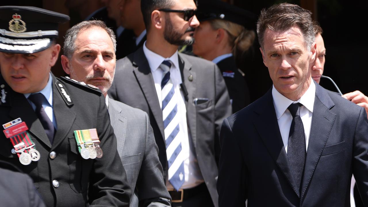 NSW Premier Chris Minns paid his respects. Picture: NCA NewsWire / Damian Shaw