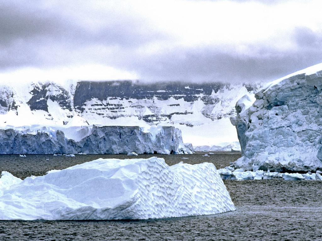 Icebergs and snowy mountains in the Gerlache Strait, Antarctic Peninsula. Increasing melting will have massive flow-on effects, researchers say. Picture: David May