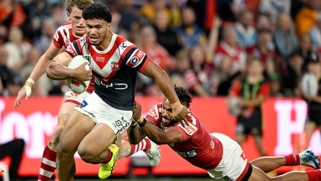 Queensland and Roosters centre Robert Toia qualifies to play for Australia, where he lives; New Zealand, where he was born, and Tonga, from where his family originates. Picture: NRL Photos