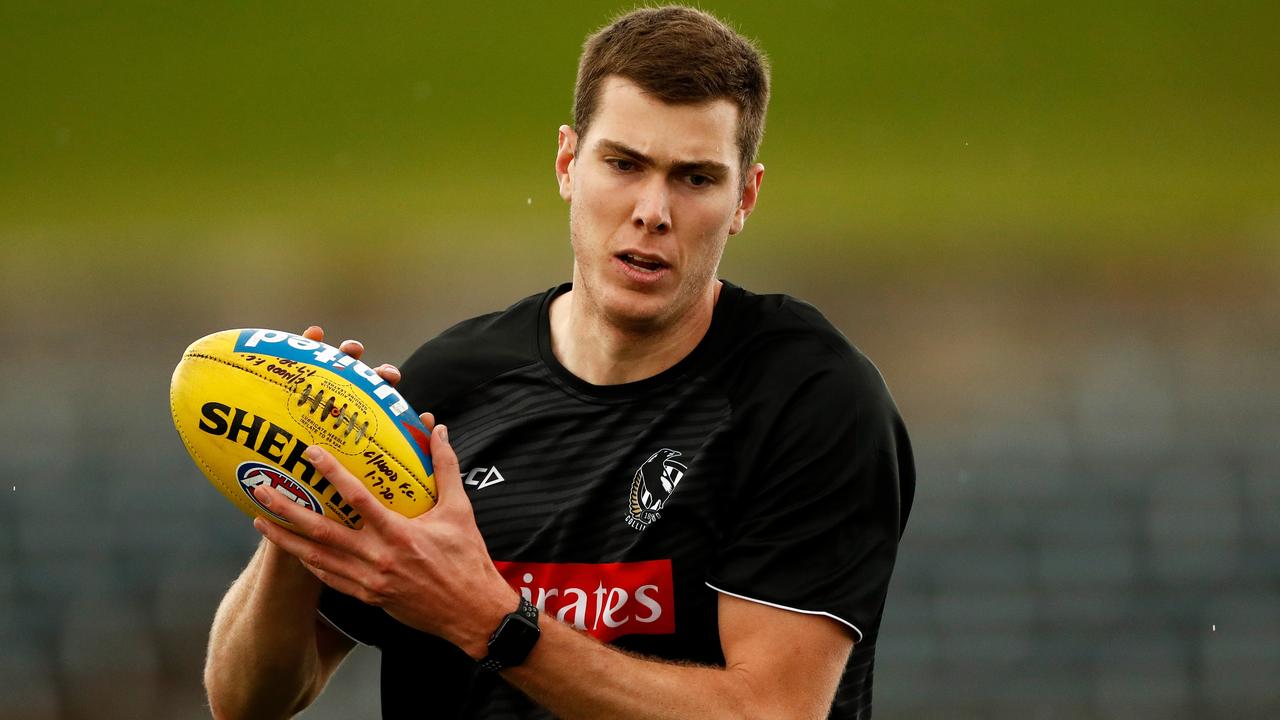 Mason Cox is one of five changes for Collingwood (Photo by Ryan Pierse/Getty Images).