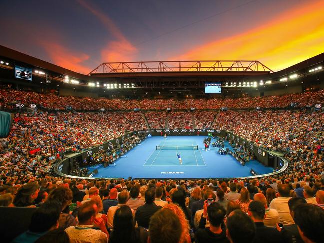 Rod Laver Arena, home of the Australian Open tennis in Melbourne. (Photo by Scott Barbour/Getty Images)