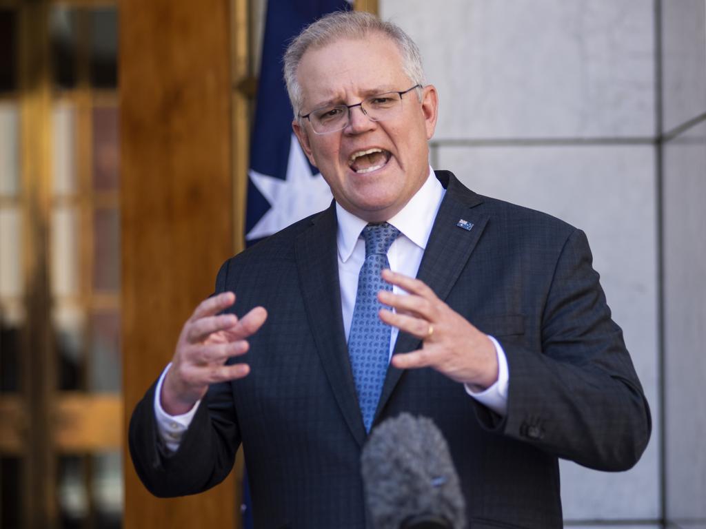 Prime Minister Scott Morrison has been accused of bullying the Queensland premier. Picture: NCA NewsWire / Martin Ollman