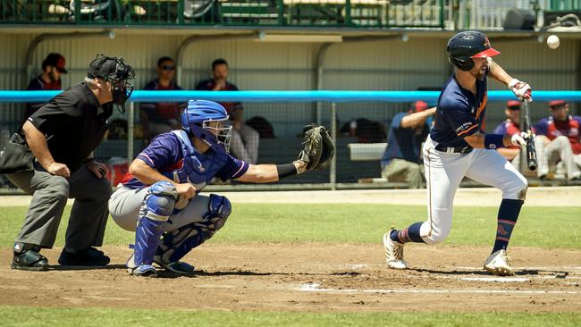 Aaron Whitefield in action for Adelaide against Melbourne Aces last summer. Picture: AAP/Mike Burton