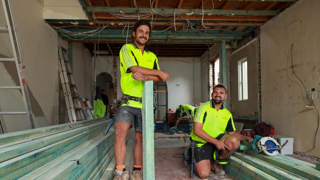 Builders and carpenters are delaying builds or having to search for new materials due to a pine wood shortage. Picture: Justin Lloyd.