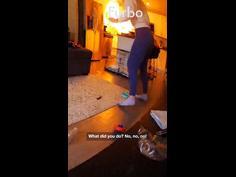 Woman’s chaotic reaction to a kitchen fire goes viral