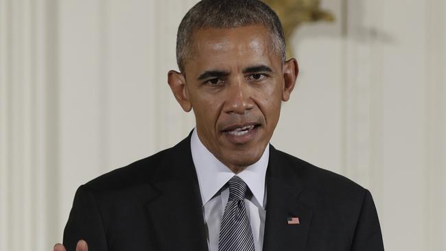 President Obama Obama warned of “devastating” consequences for the Pentagon, service members, diplomats and the intelligence services if the bill went through. Picture: AP/Carolyn Kaster