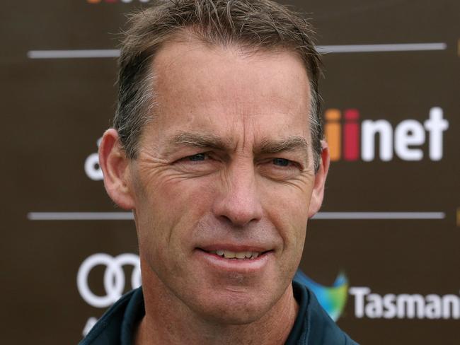 Alastair Clarkson edges closer to a decision. Picture: Wayne Ludbey