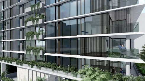 Artist impression for the development project submitted for 112-130 Lambert St, Kangaroo Point.